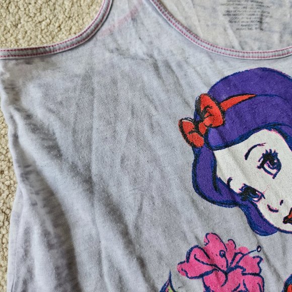Distressed Snow White racerback tank - Picture 7 of 7